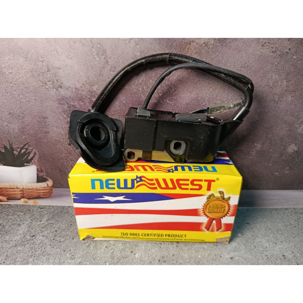CDI SINSO 5200 5800 NEWWEST/KUIL SINSO 5200 5800 NEWWEST ASLI/IGNITION COIL CHAINSAW 5200 5800 NEWWE