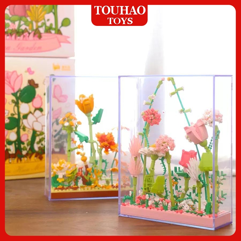 Touhao Toys Bricks Bunga /Bunga Bata / Bunga Buket Nano Block / Bangunan Balok Bunga