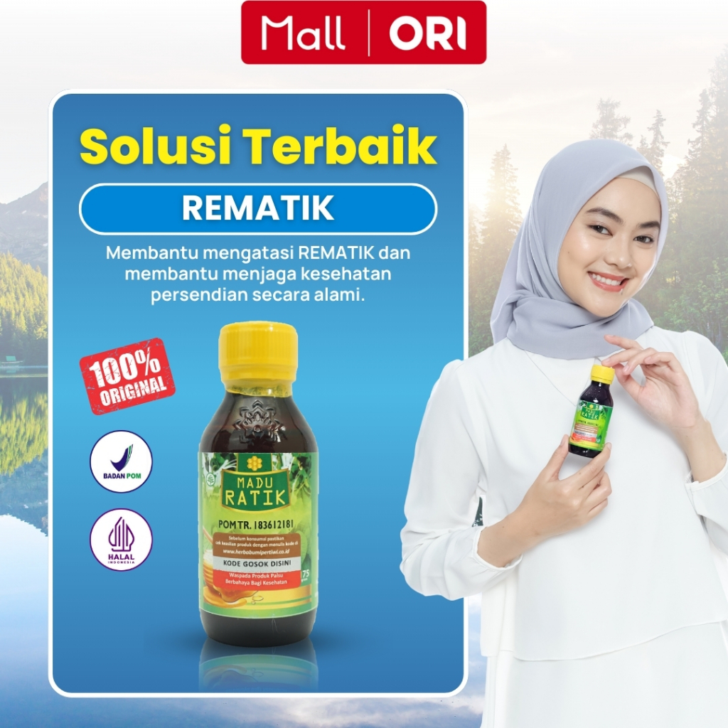Madu Ratik - Madu Herbal Solusi untuk Kebas Kesemutan dan Nyeri Sendi Paket 3 Botol
