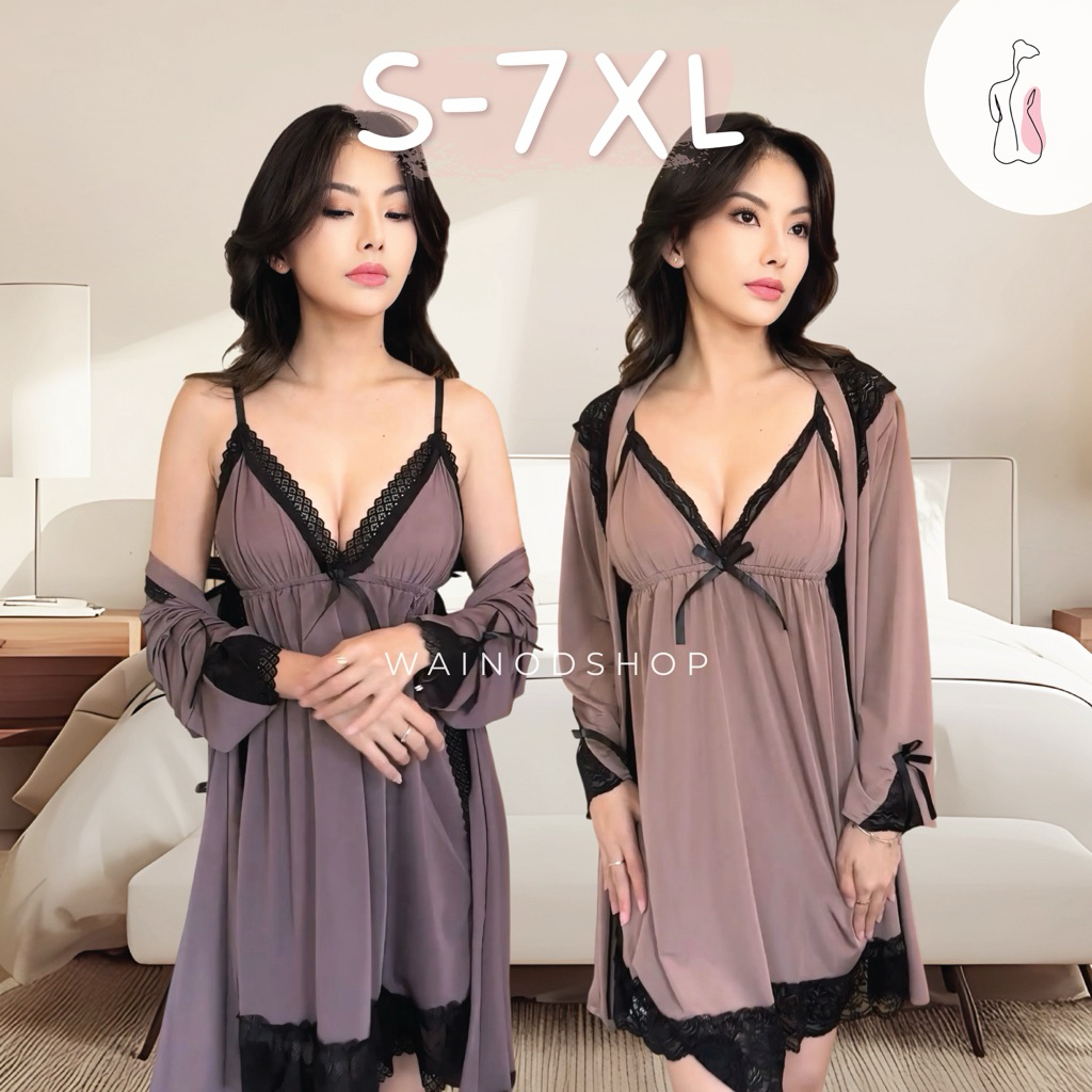 BENITA S-7XL kimono dan lingerie dress - WAINODSHOP