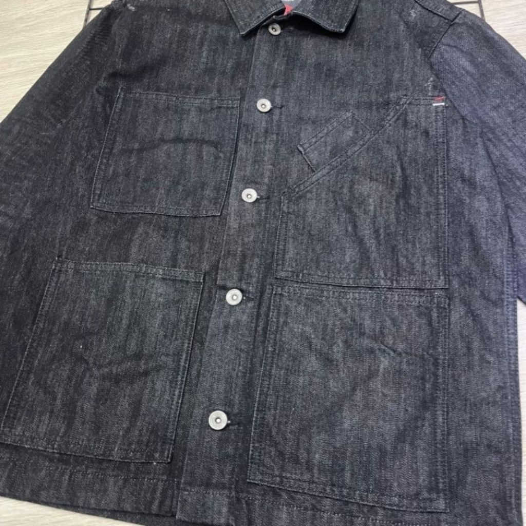 jaket jeans oxygen pria original