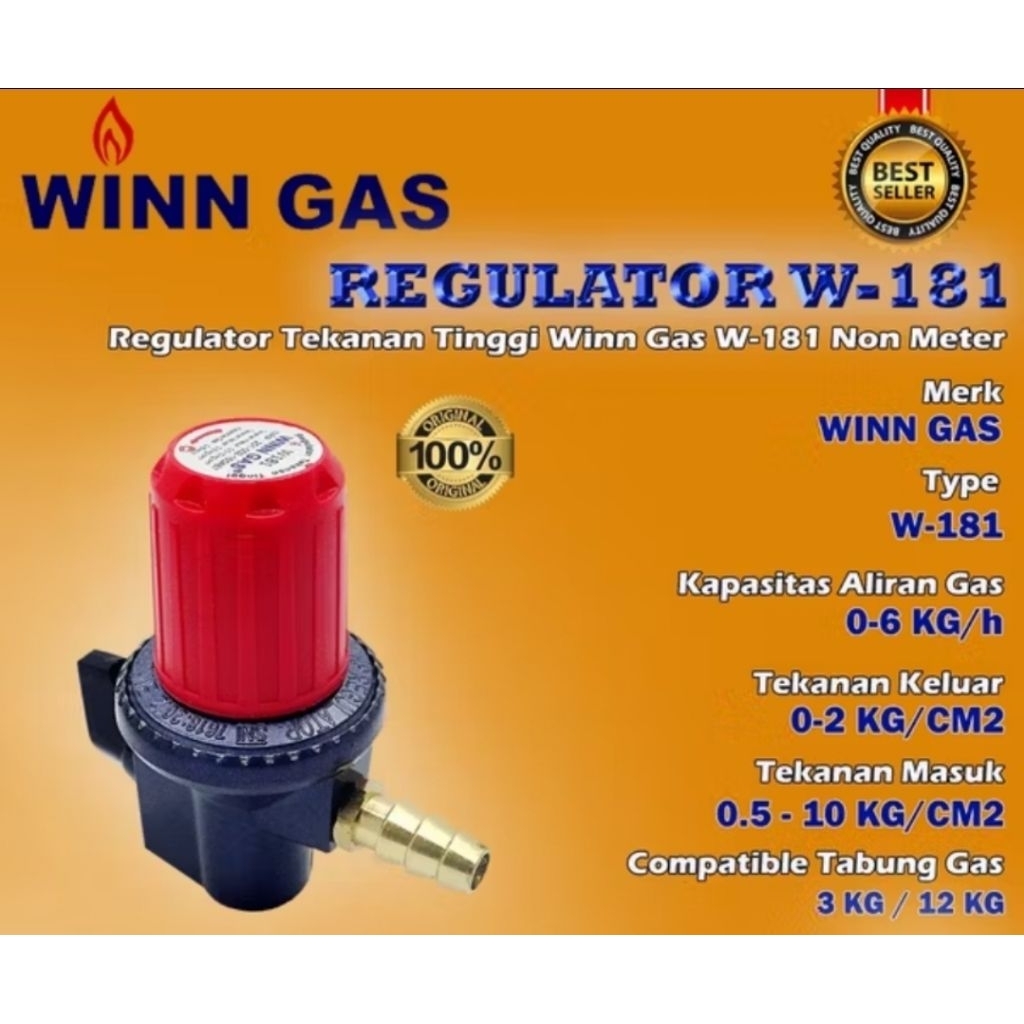 REGULATOR WINN GAS 181 METER & 181 NON METER