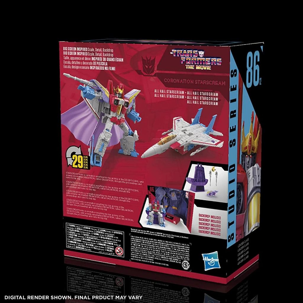 STOK TERBATAS TRANSFORMERS STUDIO SERIES 86-12 LEADER CLASS THE THE MOVIE 1986 CORONATION STARSCREAM