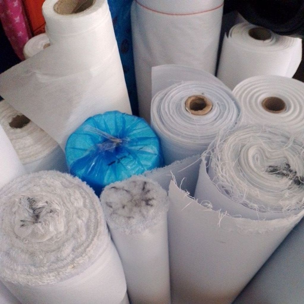 (Per Meter) Kain keras Lapisan Ban Pinggang  dan Kerah Interlining Super 747 / Megatop M20 M33 M32 M