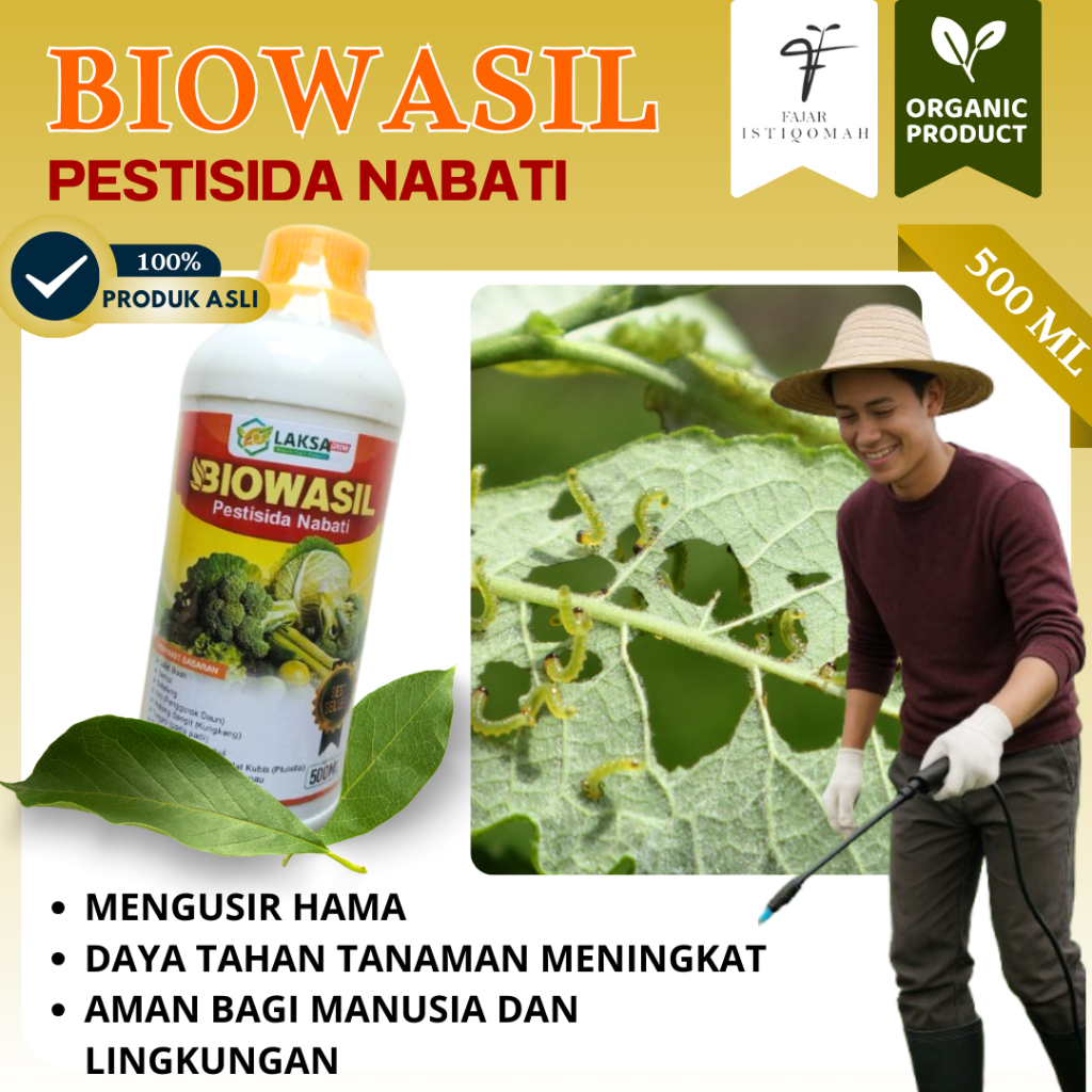 BIOWASIL – Pestisida Nabati Cabai Rawit 500ml – Lindungi Buah dari Lalat & Kutu Daun