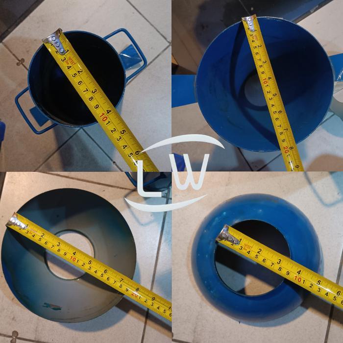 SLUMP TEST SET / CORONG SLUMP TEST BAHAN BESI / CONE FUNNEL SLUMP TEST