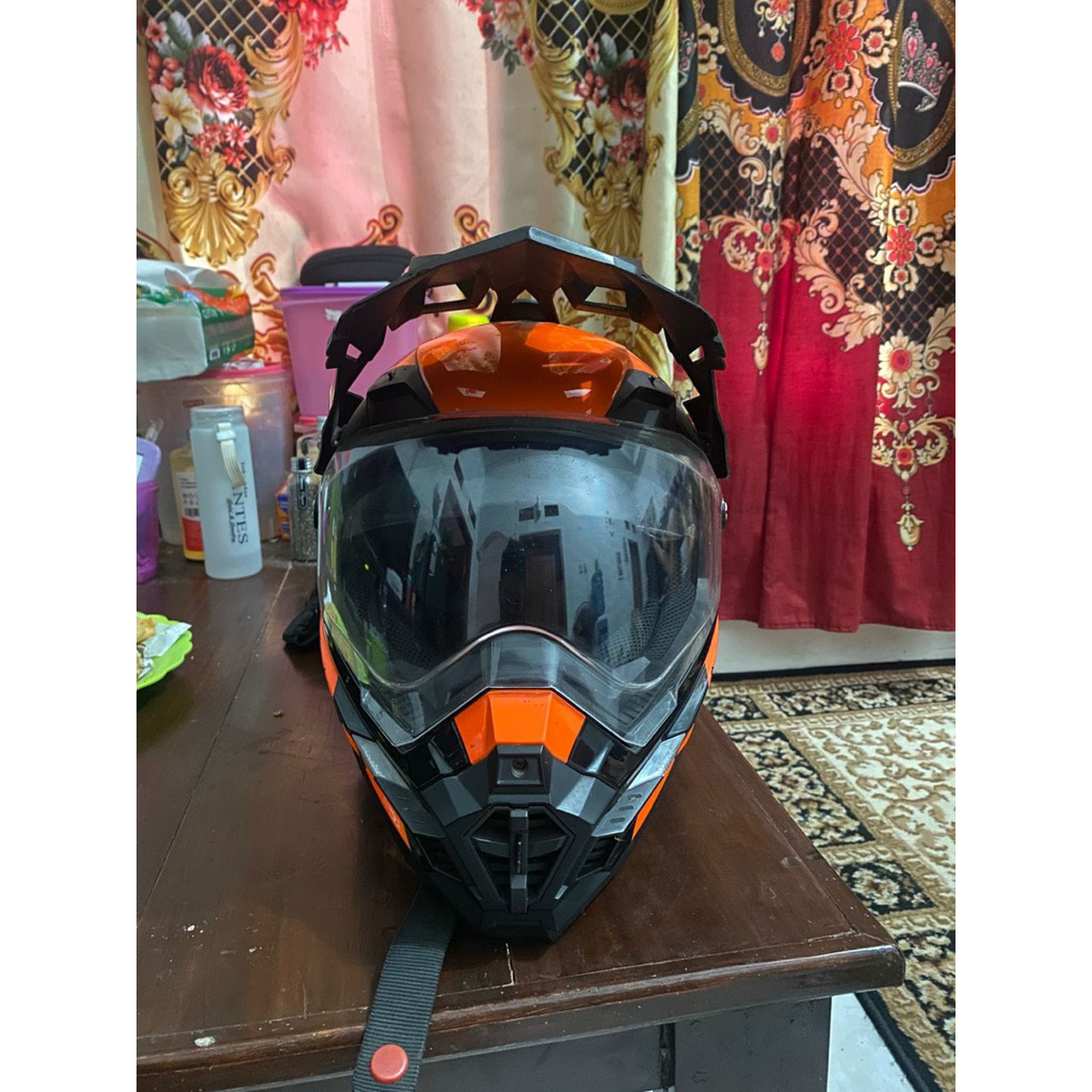 HELM ONEAL SIERRA ADVENTURE BLACK ORANGE