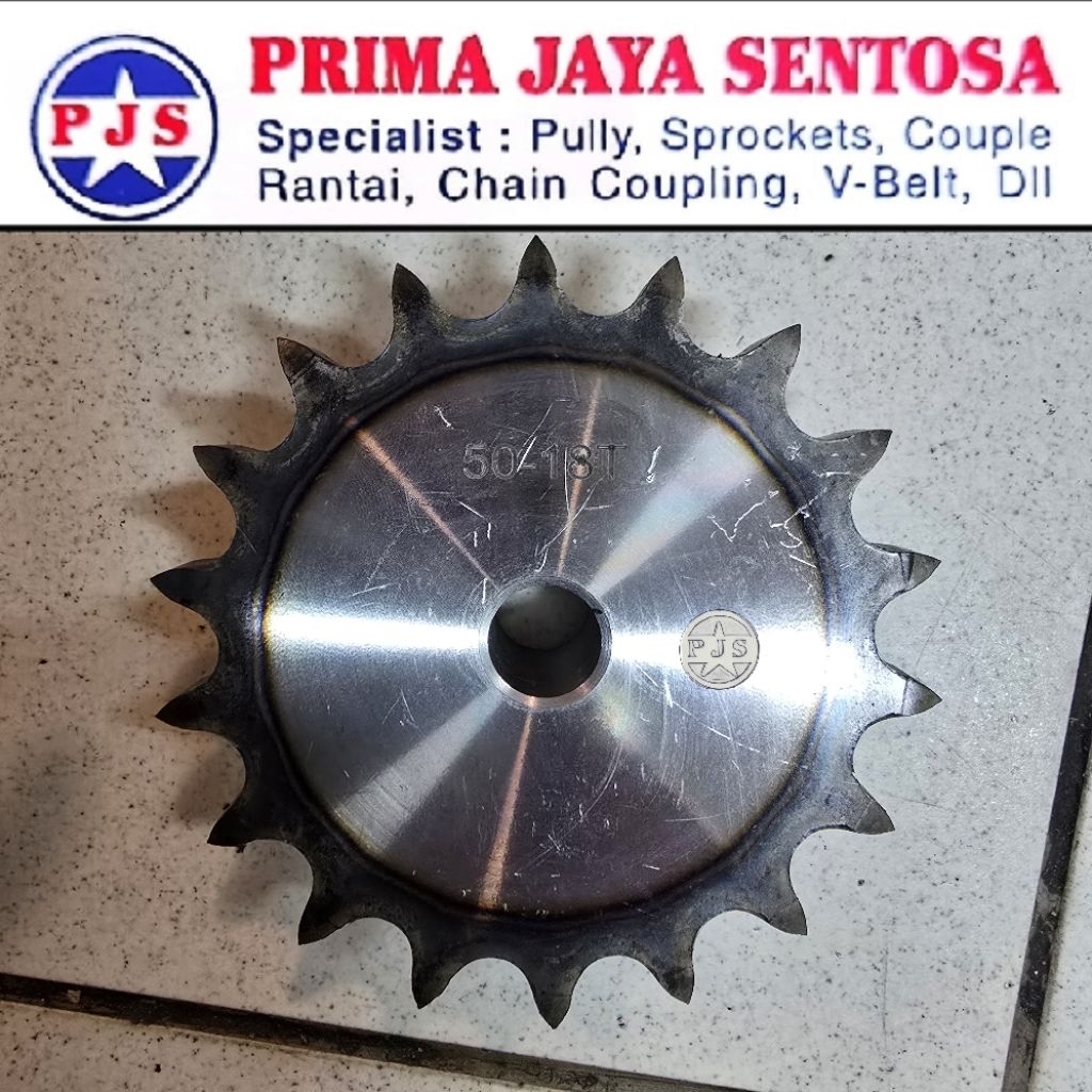SPROCKET GEAR RS 50 - 18T SINGLE ( GEAR RANTAI RS 50 GIGI 18 )