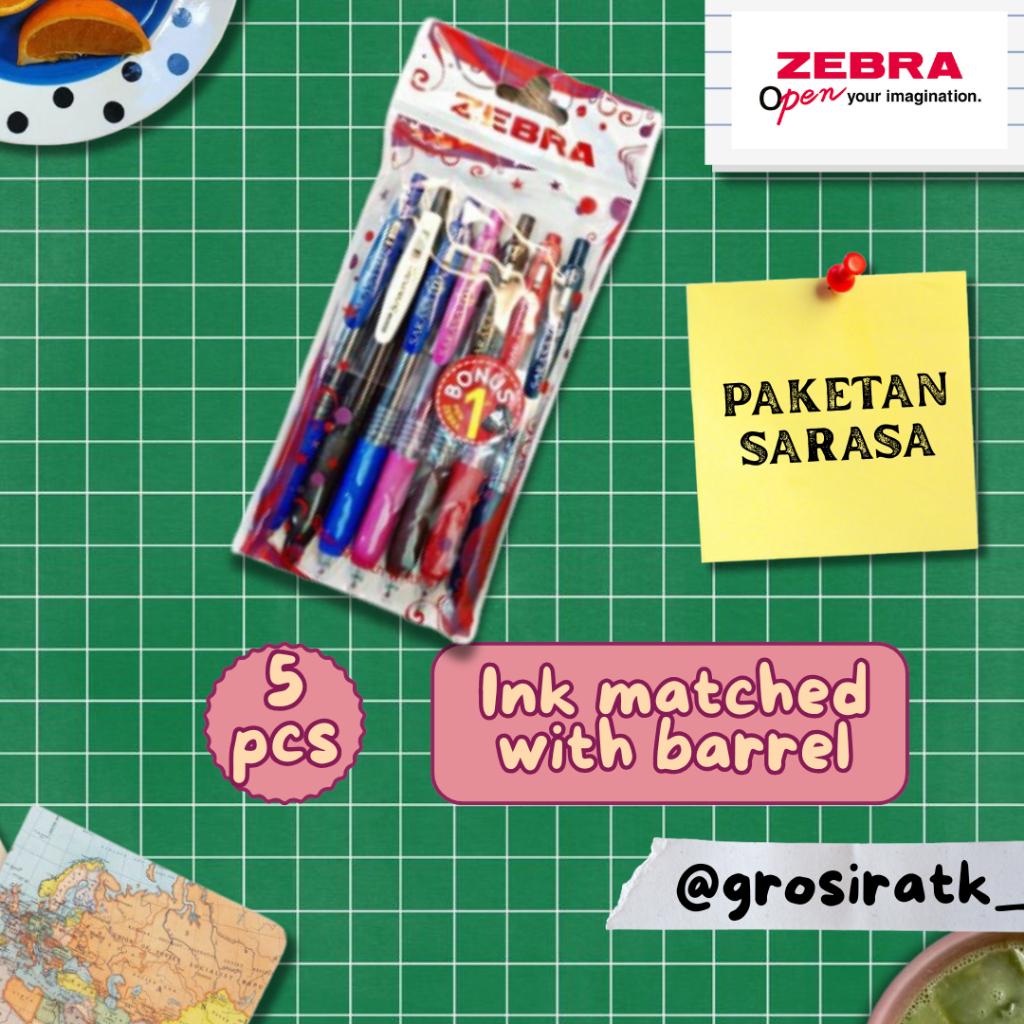 Zebra Sarasa Clip 05 / Sarsa 0.7 / Pulpen Gel Zebra Sarasa Clip Vintage  / Sarasa Clip Vintage /  Pa