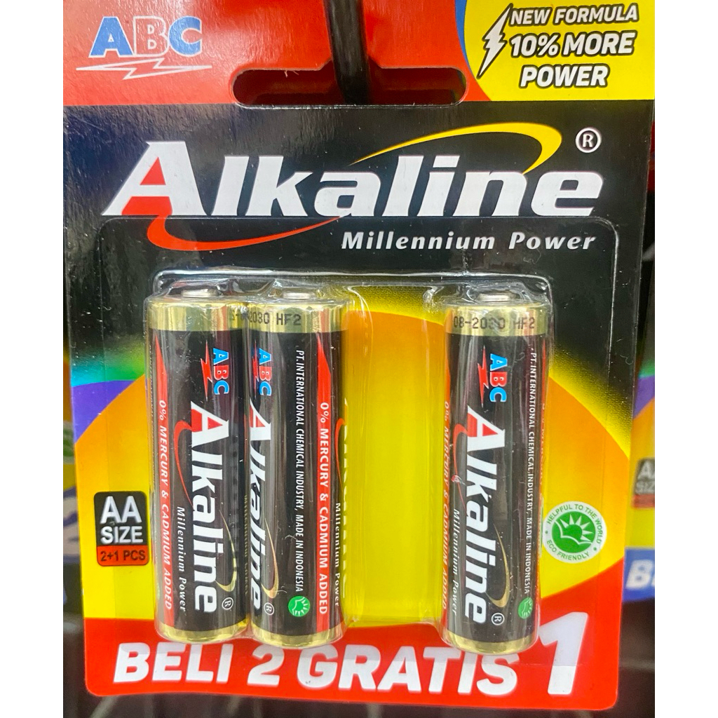 BATERAI ALKALINE AA ISI 3