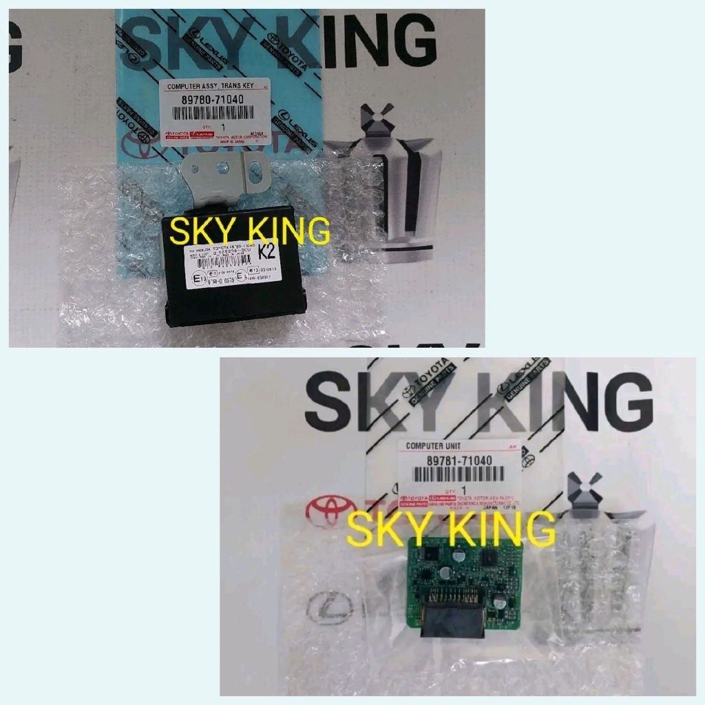 ECU Komputer Computer Immobilizer Key Kunci Transponder Key Assy Immobiliser Immo Toyota Fortuner VN