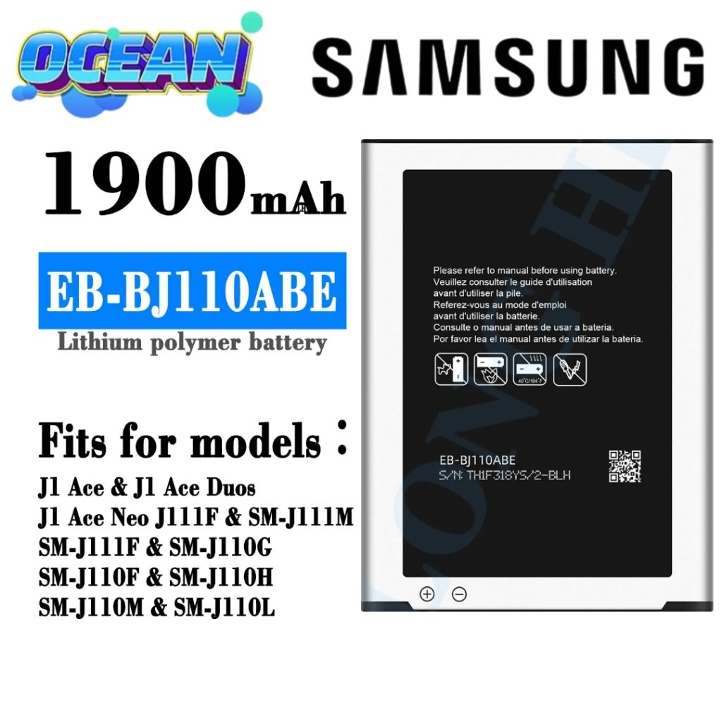 Baterai Samsung J1 Ace J110 EB-BJ110ABE EB-BJ110CBE