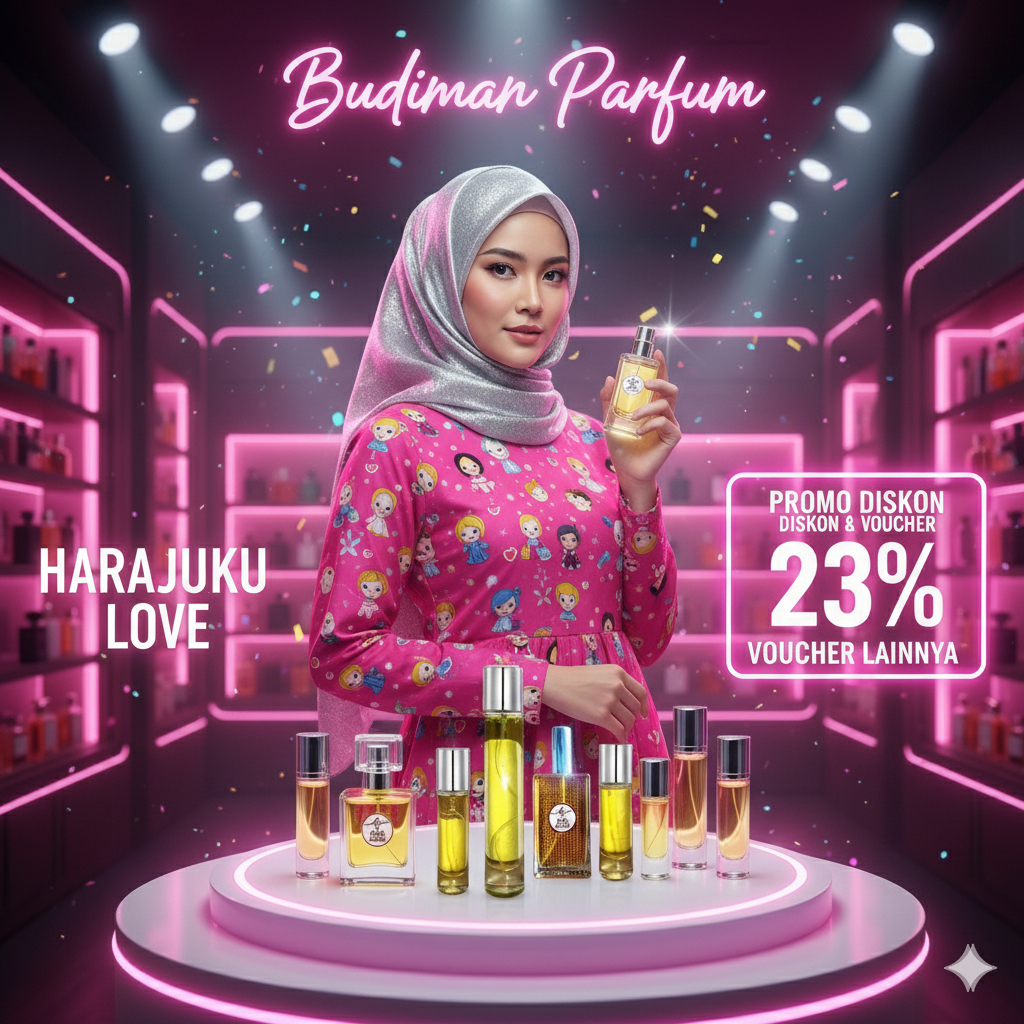 BUDIMAN PARFUM Harajuku Love Parfum Wanita/Parfum Refill Non Alkohol