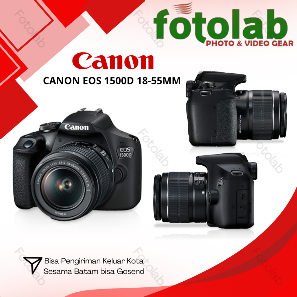 Canon Eos 1500D 18-55mm - Kamera Canon DSLR Eos 1500D 18-55mm