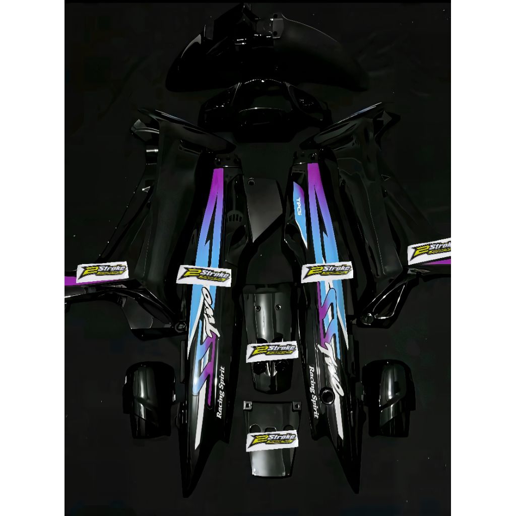 Fullset Body Halus Fizr SS Two Hitam Ungu Biru Body Set Yamaha F1zr SS Two Hitam Ungu
