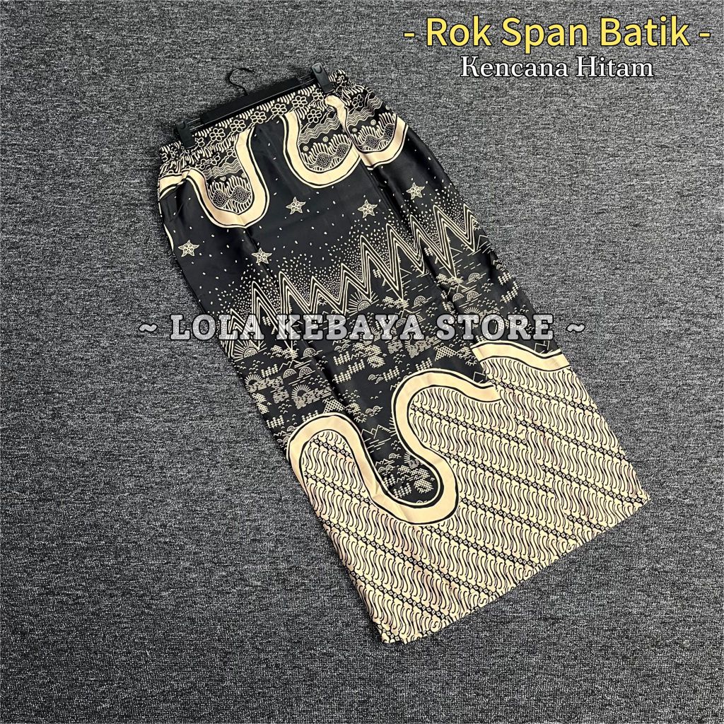 Rok Batik Span || Rok Span Batik Pinggang Karet Kiri Kanan Resleting Belakang || Rok Batik Kondangan
