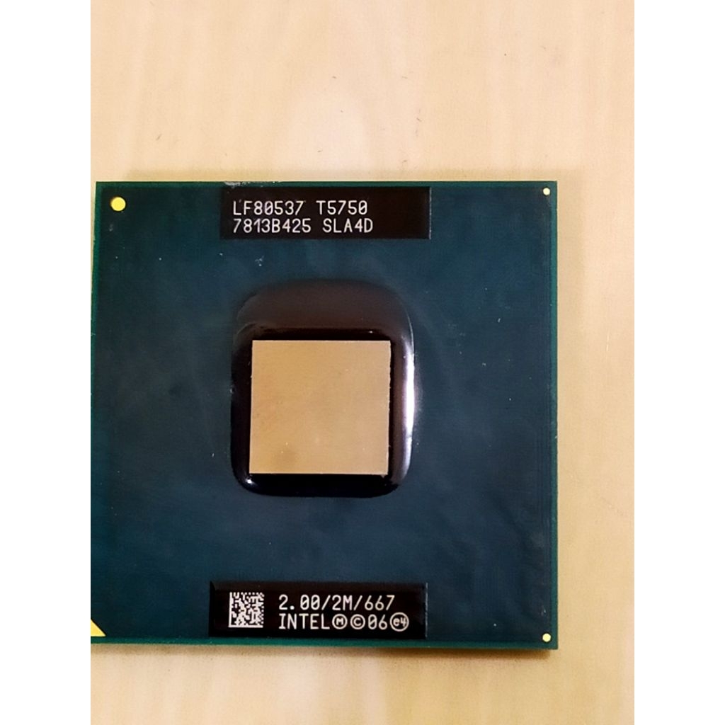 processor Laptop Intel core 2 duo T5750