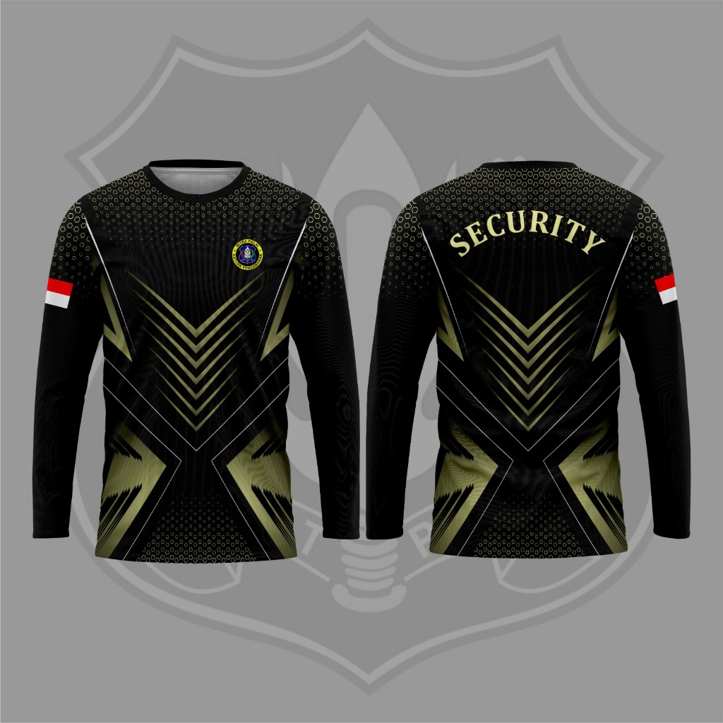 FIGT-JERSEY SATPAM TERBARU//SATPAM HITAM//KAOS SECURITY 2025//FULLPRINTING//JERSEY MURAH//BISA CUSTO