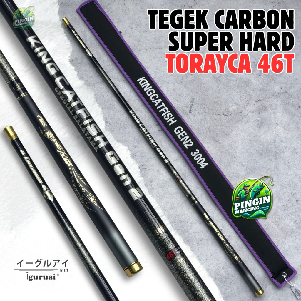Joran Tegek Carbon Kaku Super Hard King Cat Fish Kcf Gen 2 210 240 270 300 360 450 540 Cm