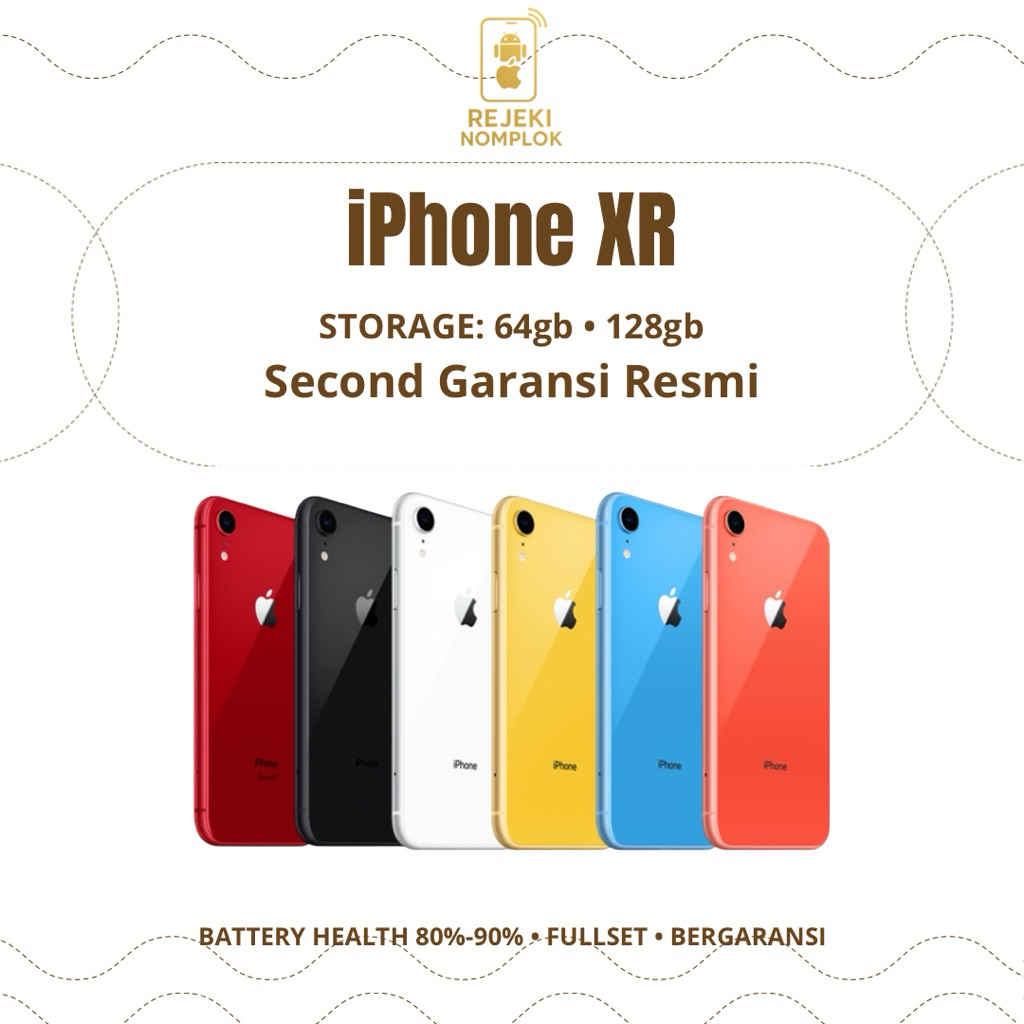 IPHONE XR 64GB 128GB SECOND IBOX FULLSET