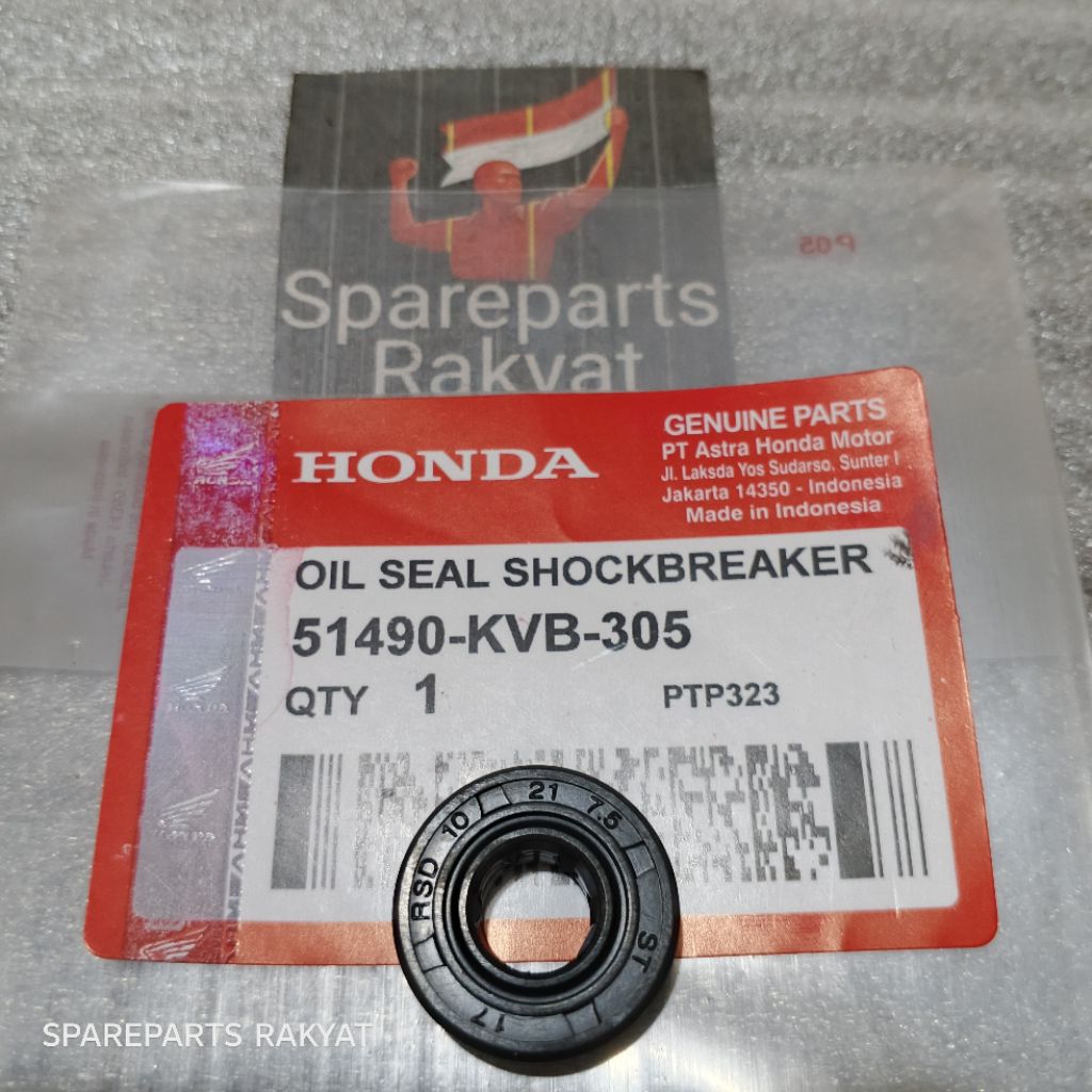 SEAL SHOCK BREAKER BELAKANG VARIO 110,125,150 BEAT SCOOPY GENIO 10x21x7.5