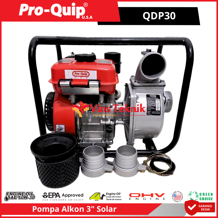 ProQuip QDP30 Mesin Pompa Air Solar Pompa Air Irigasi Pompa Alkon Water Pump 3" QDP30