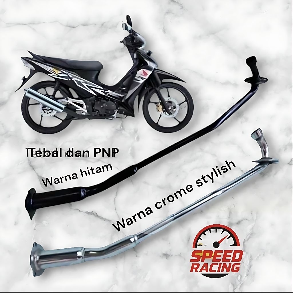 Leher Knalpot Supra X 125 Original Besi Tebal