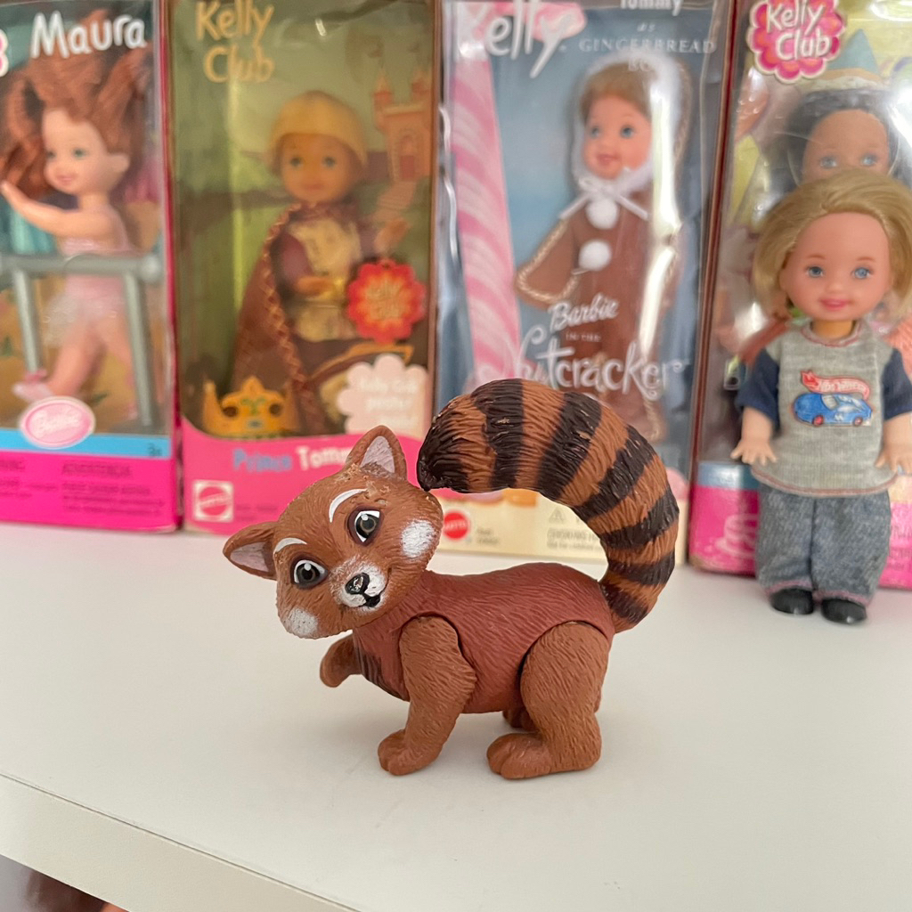 Preloved Hewan Kucing Barbie Pet The Island Princess Rosella Mattel Vintage Jadul Figure Racoon Anim