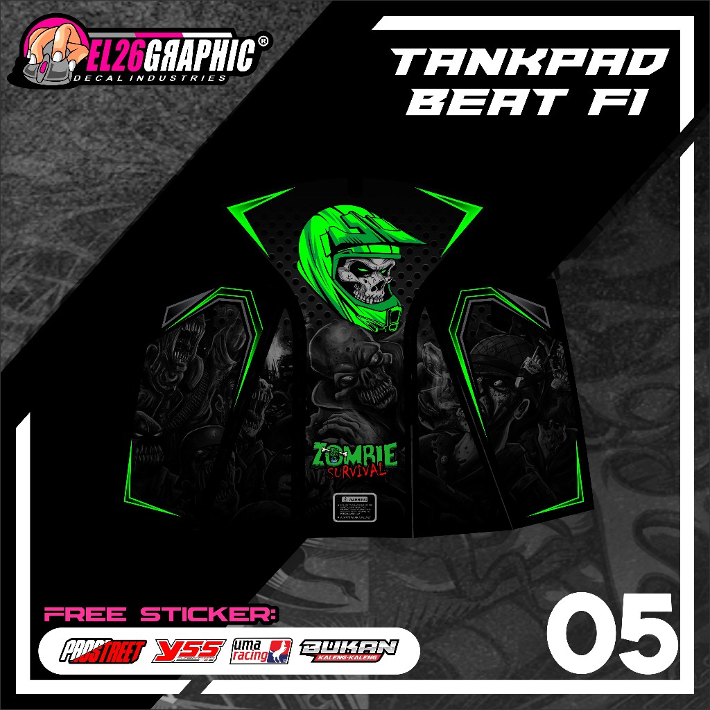 05 STICKER TANKPAD DASBOR BEAT FI - STIKER TANKPAD DASBOR BEAT FI ANIMASI