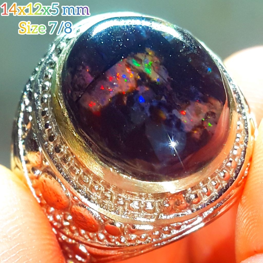 Black Opal Kalimaya Sempur Banten Jarong Natural Bahan Ranting