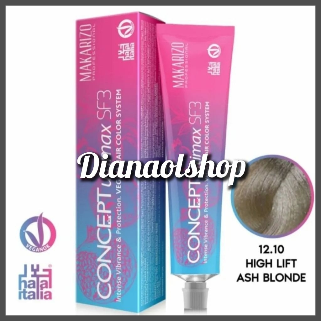 Makarizo Concept Ultimax SF3 Hair Color Hight Lift Ash Blonde (12.10) 90ml