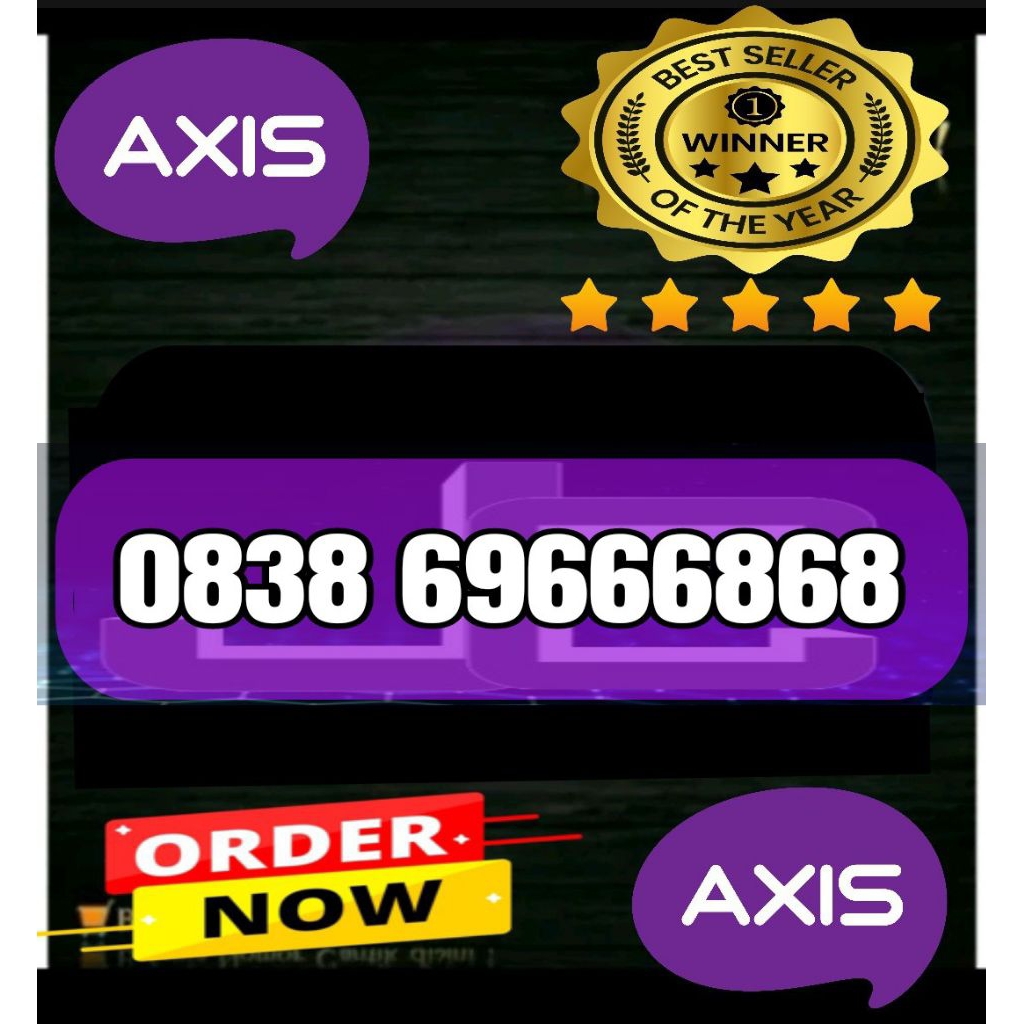 nomor cantik axis SMART simpel 3 varian 6868 murah
