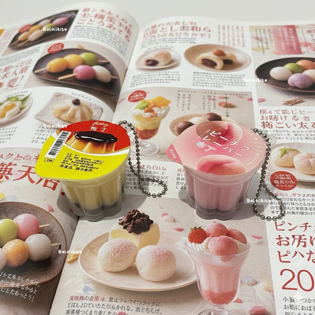 Trinkets pudding | Keychain pudding jiggly taba squishy