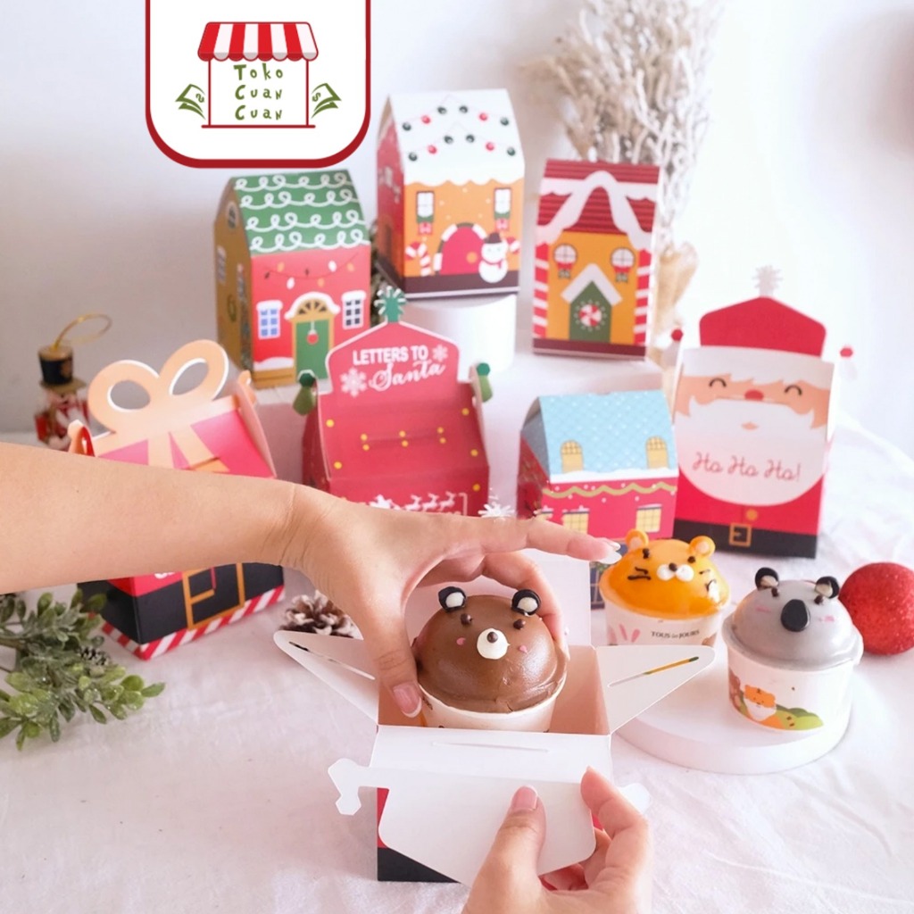 TCC BOX KUE NATAL Kotak Cookies Natal Kotak Kue Tart Box Natal Hampers Gift Box Kue Kering Permen Co