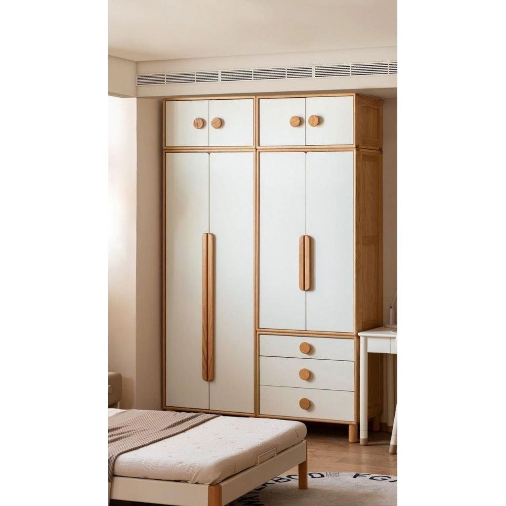 Lemari Pakaian Kayu Jati Minimalis Modern 4 Pintu – Lemari Baju Jepara