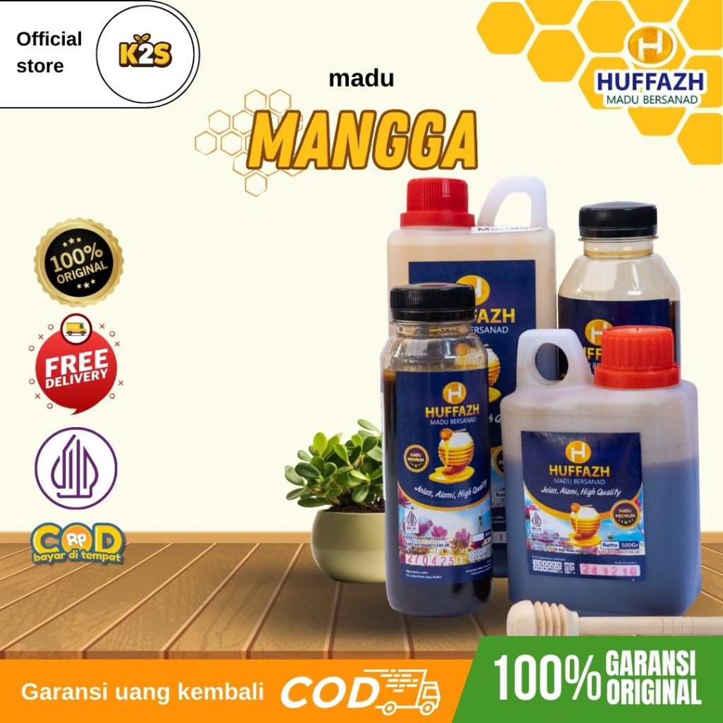 [ madu huffazh ] madu NEKTAR MANGGA 100% asli tanpa campuran - solusi badan sehat dengan minum madu 