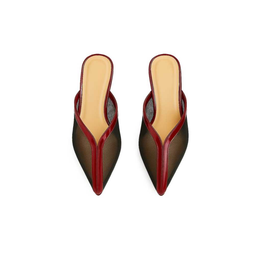 Mishoe - Sepatu Hak Wanita Bella 3Cm - Merah Maroon