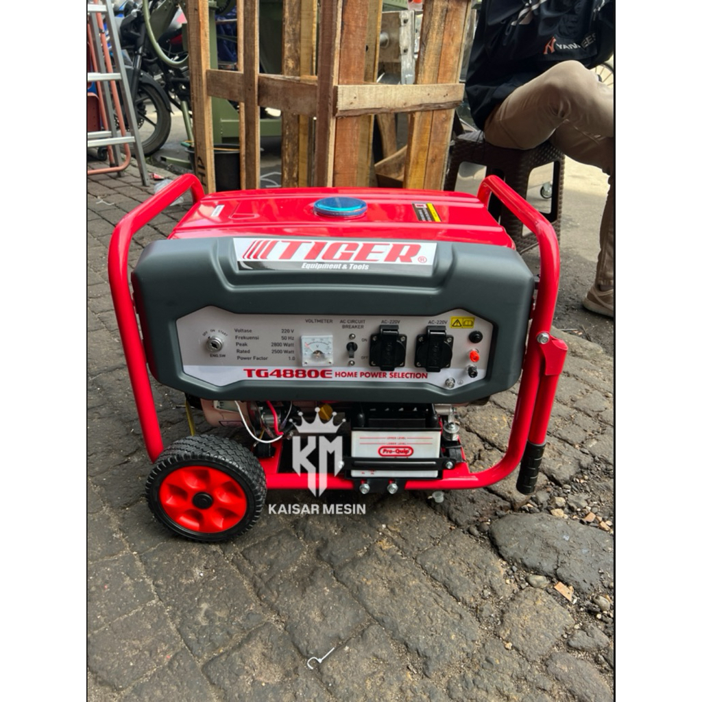 GENSET TIGER 4880 OUTPUT 2500-2800 WATT BENSIN MURNI