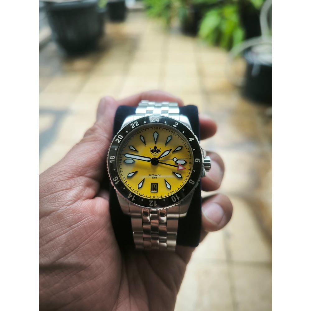 Phoibos Voyager GMT 39mm Automatic Limited Edition – Preloved Original Mulus