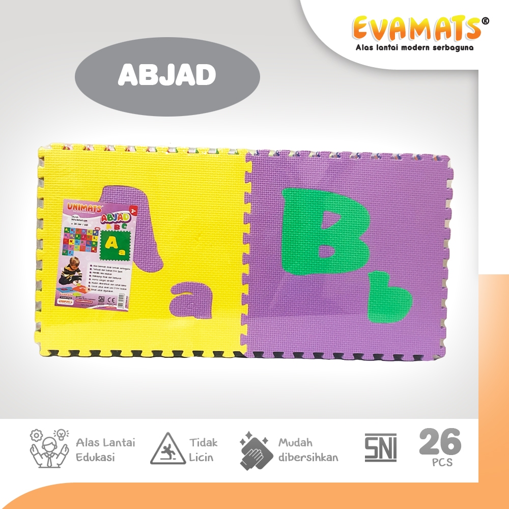 EVAMATS Puzzle Abjad ABC | Mainan ABC Alphabet | Mainan Edukasi