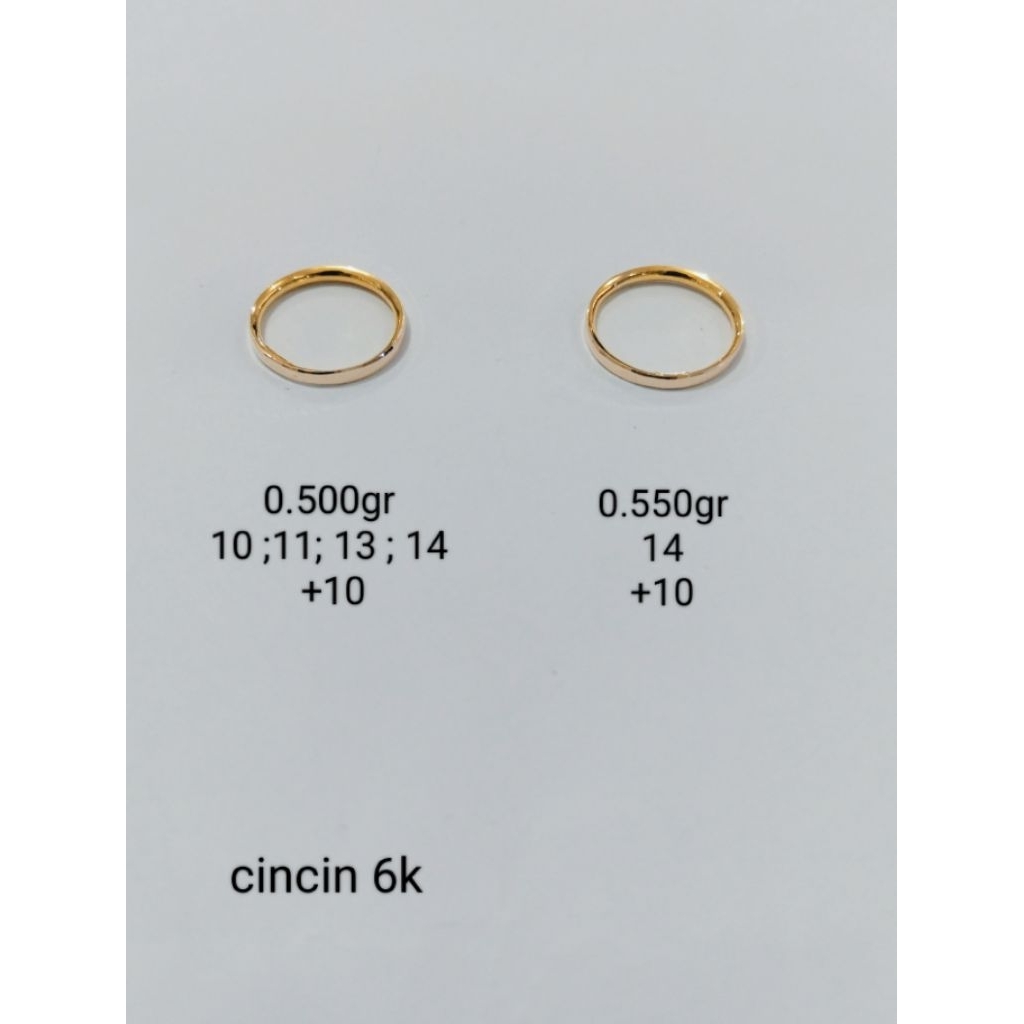 cincin emas 6 karat