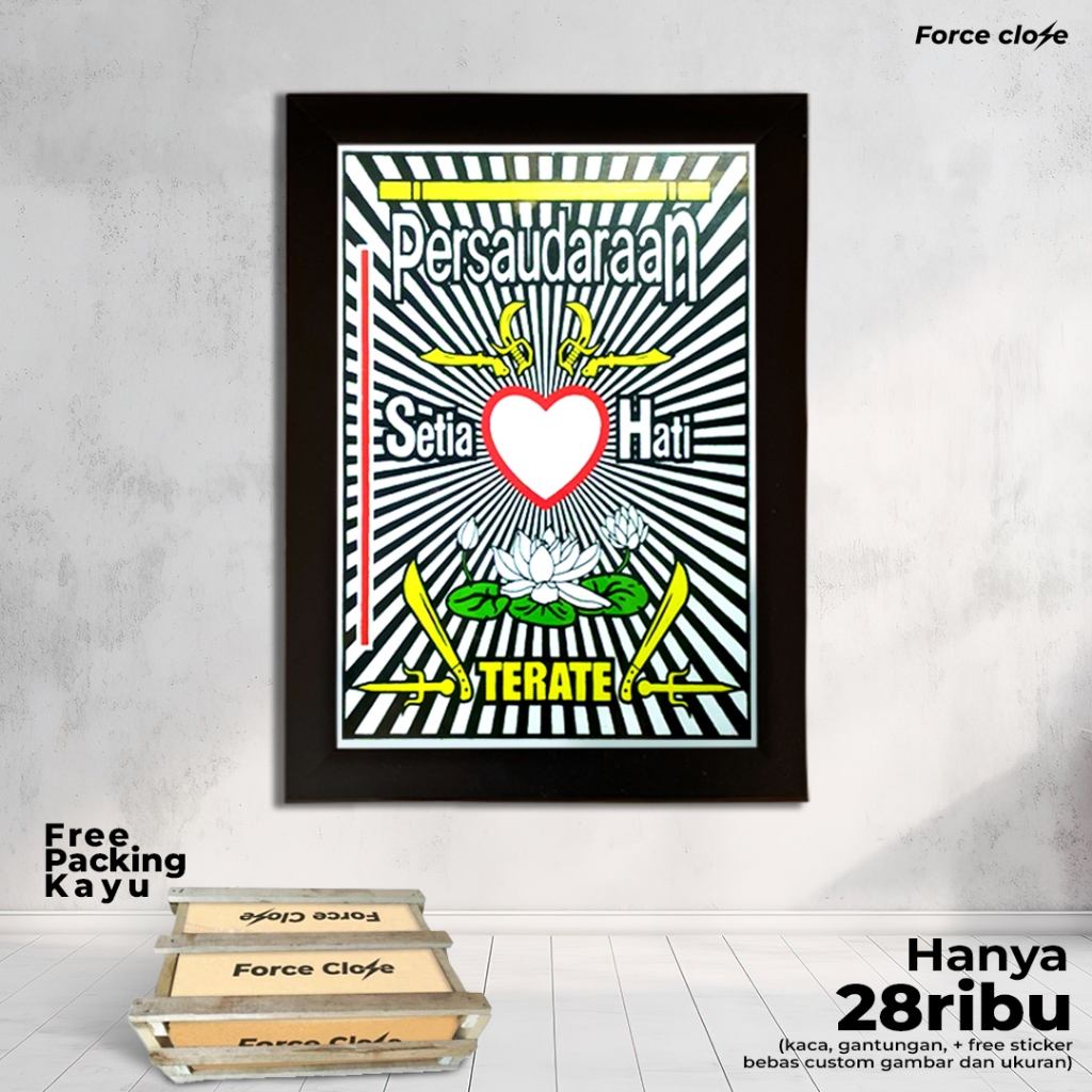 Pigura Lambang PSHT Eksklusif Ukuran 10RS & 12RS