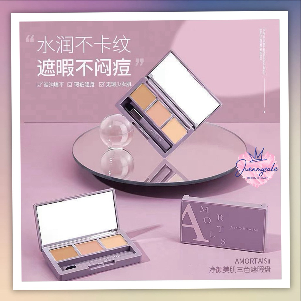 [READY] Amortals Clarity Beauty Tricolor Concealer Palette