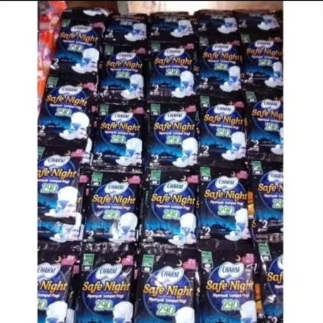 Charm Safe Night 29 cm renceng isi 10 Sachet