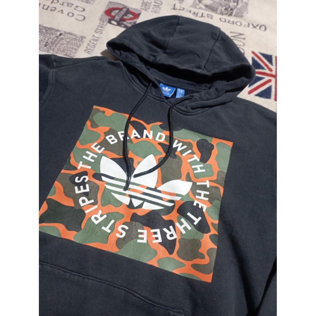 hoodie Adidas trefoil camo second