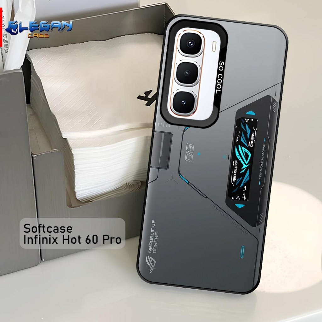 Case So Cool IMD   | For Infinix HOT 60 PRO | Mika Handphone - Aksesoris Handphone - Pelindung Kamer