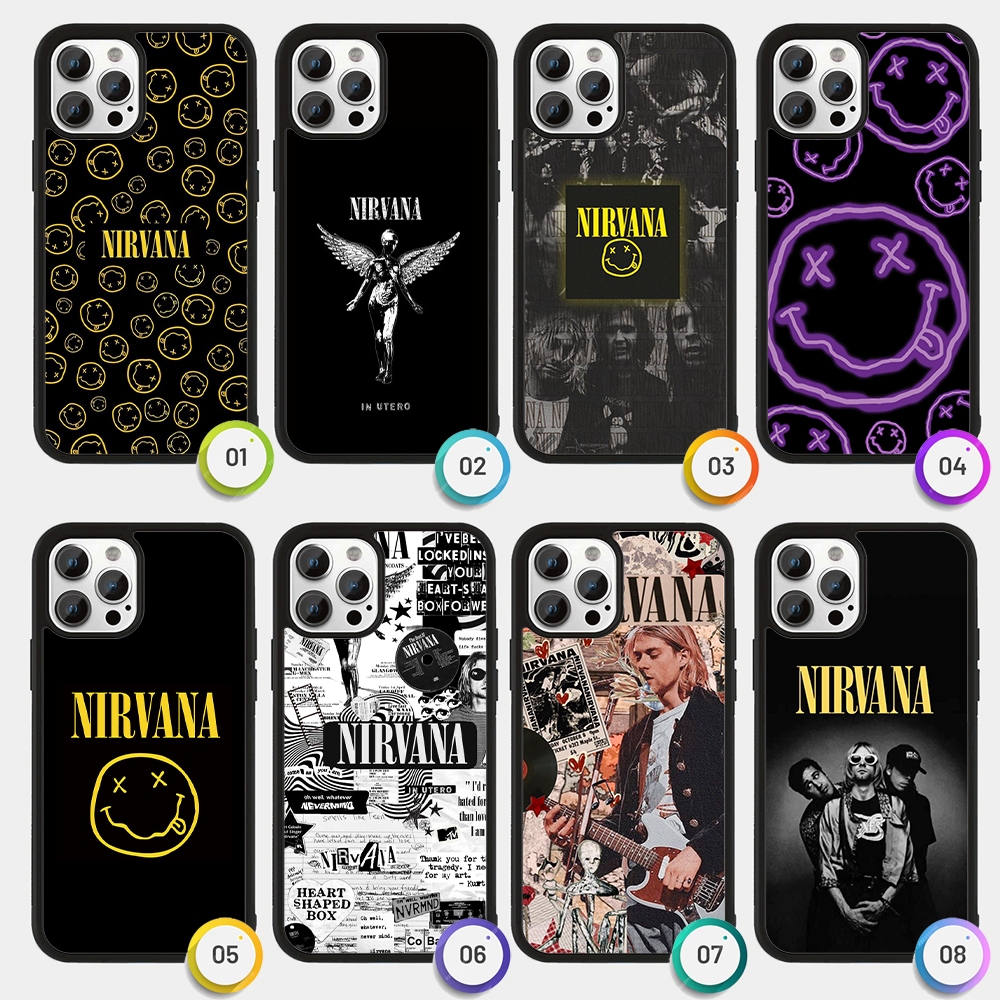 Case Casing iPhone 17 16 15 14 13 12 11 Pro Max Air Plus Mini Nirvana FDZ0055