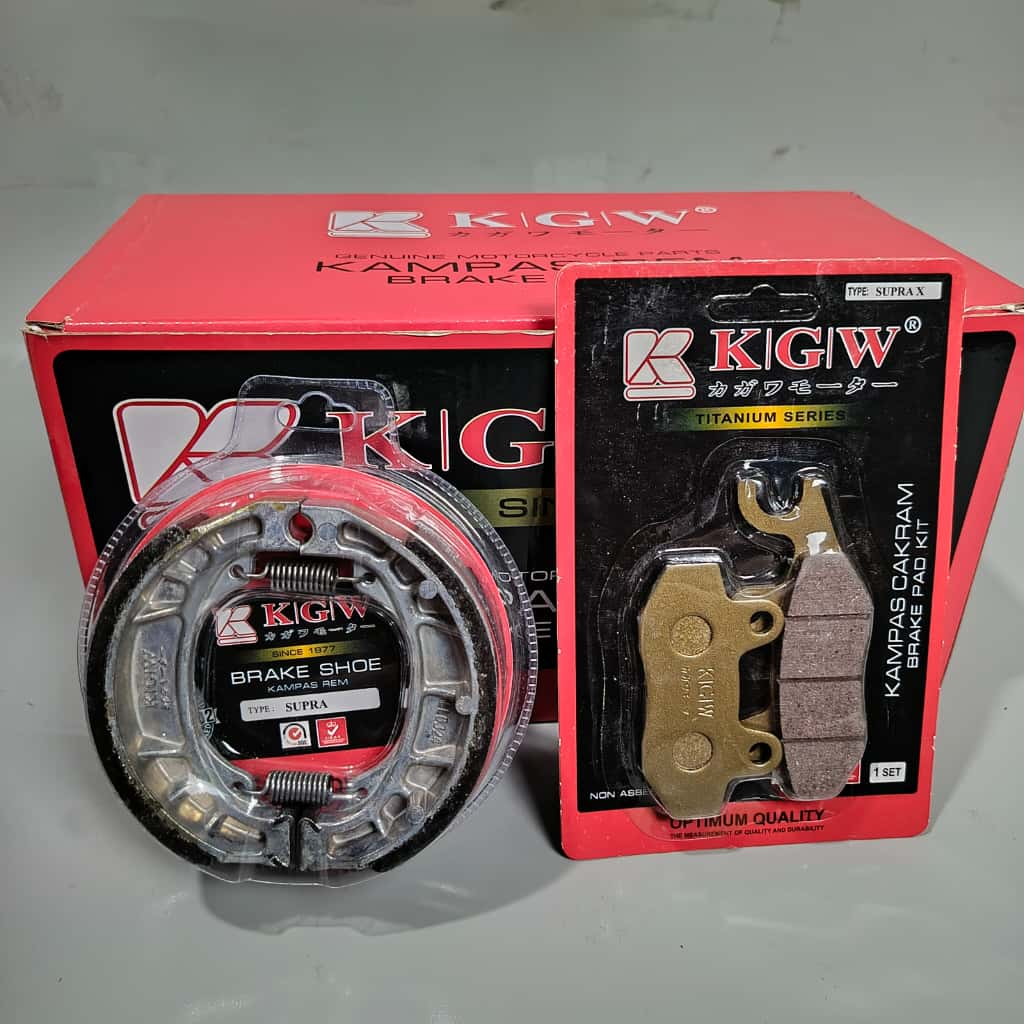 KAMPAS REM BELAKANG (KGW) SUPRA X + KAMPAS REM DEPAN SUPRA X KAGAWA