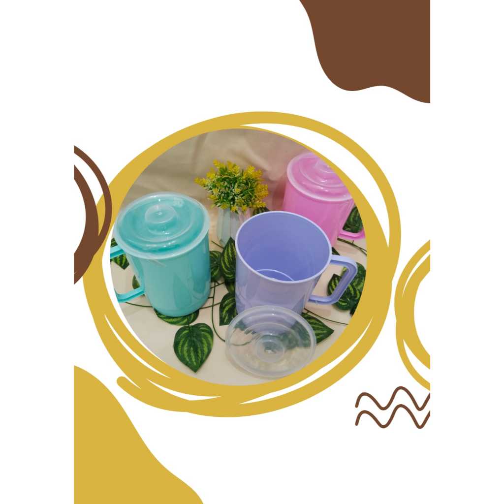 MUG JUMBO 1 LITER/Mug plastik kekinian