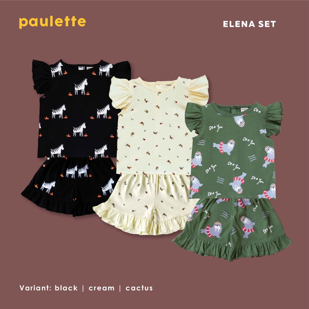 Paulette Kids Elena Set Homewear Anak Perempuan